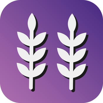 Wheat Vector Glyph Gradient Background Icon For Personal And Commercial Use.