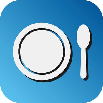 Fasting Vector Glyph Gradient Background Icon For Personal And Commercial Use.