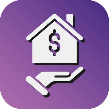 Seller Vector Glyph Gradient Background Icon For Personal And Commercial Use.
