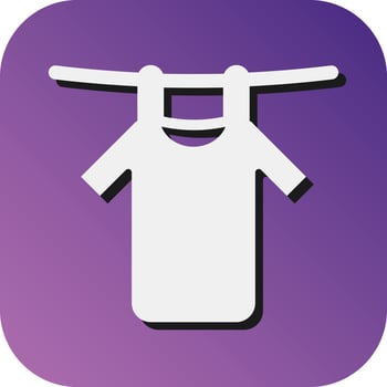 Drying Vector Glyph Gradient Background Icon For Personal And Commercial Use.