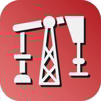 Fossil Fuel Vector Glyph Gradient Background Icon For Personal And Commercial Use.