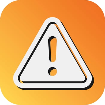 Warning Sign Vector Glyph Gradient Background Icon For Personal And Commercial Use.