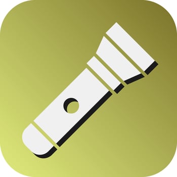 Flashlight Vector Glyph Gradient Background Icon For Personal And Commercial Use.