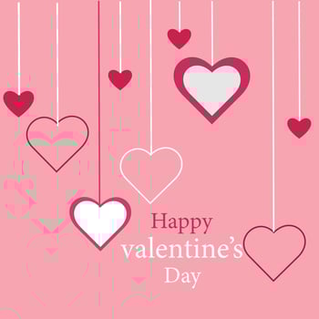 Love in Bloom Radiant Valentine's Day Banner Celebrating Romance and Affection vector