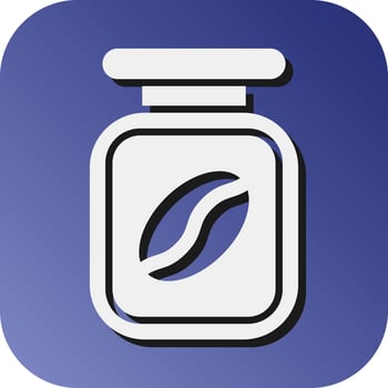 Coffee Bottle Vector Glyph Gradient Background Icon For Personal And Commercial Use.