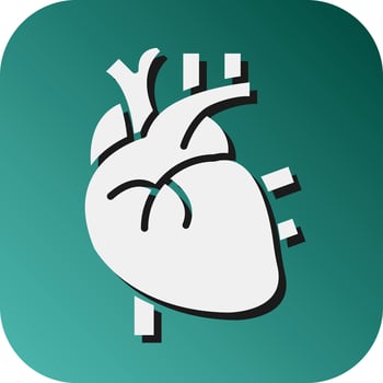 Heart Vector Glyph Gradient Background Icon For Personal And Commercial Use.