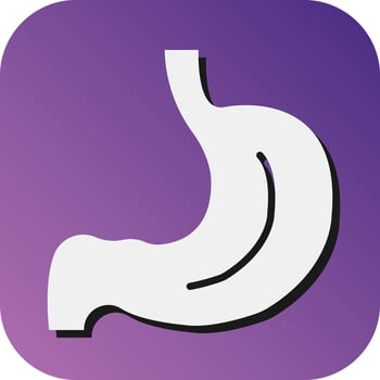 Gastroenterology Vector Glyph Gradient Background Icon For Personal And Commercial Use.