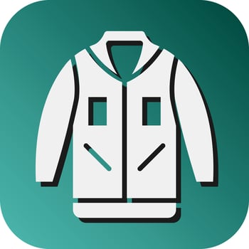Jacket Vector Glyph Gradient Background Icon For Personal And Commercial Use.