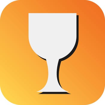 Goblet Vector Glyph Gradient Background Icon For Personal And Commercial Use.