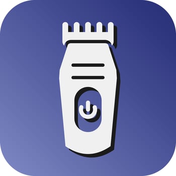 Shaving Machine Vector Glyph Gradient Background Icon For Personal And Commercial Use.