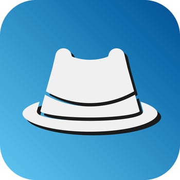 Hat Vector Glyph Gradient Background Icon For Personal And Commercial Use.