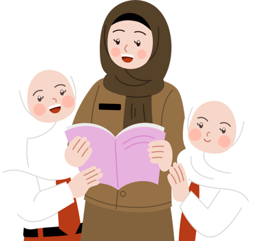 reading book together student and teacher png