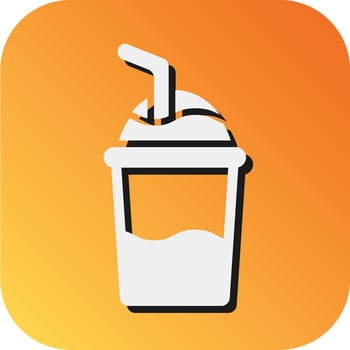 Soft drink Vector Glyph Gradient Background Icon For Personal And Commercial Use.