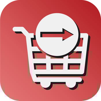 Checkout Vector Glyph Gradient Background Icon For Personal And Commercial Use.