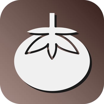Tomato Vector Glyph Gradient Background Icon For Personal And Commercial Use.