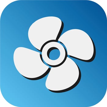 Turbine Vector Glyph Gradient Background Icon For Personal And Commercial Use.