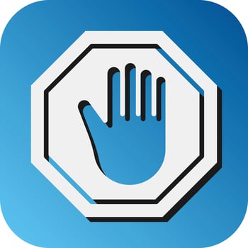 Stop Vector Glyph Gradient Background Icon For Personal And Commercial Use.