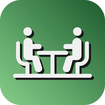 Meeting Vector Glyph Gradient Background Icon For Personal And Commercial Use.