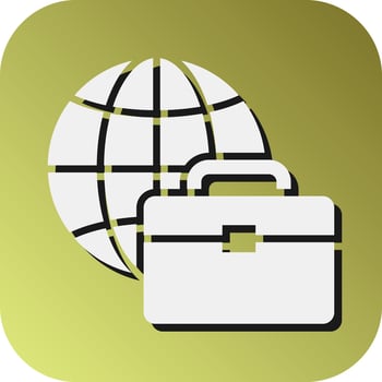 International Business Vector Glyph Gradient Background Icon For Personal And Commercial Use.
