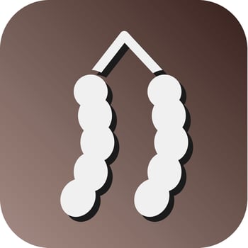 Tamarind Vector Glyph Gradient Background Icon For Personal And Commercial Use.