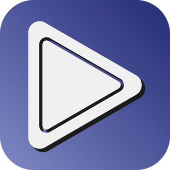 Play Vector Glyph Gradient Background Icon For Personal And Commercial Use.