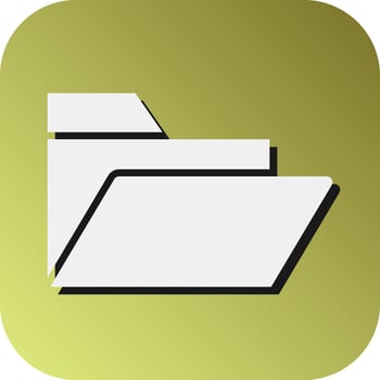 Folder Vector Glyph Gradient Background Icon For Personal And Commercial Use.