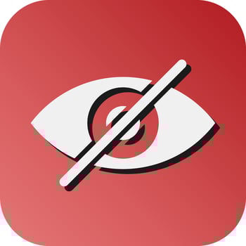 Invisible Vector Glyph Gradient Background Icon For Personal And Commercial Use.
