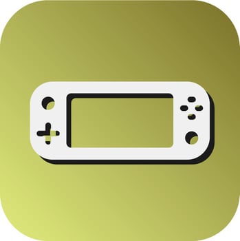 Game Console Vector Glyph Gradient Background Icon For Personal And Commercial Use.