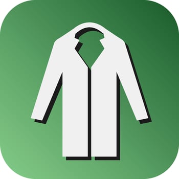 Long Coat Vector Glyph Gradient Background Icon For Personal And Commercial Use.