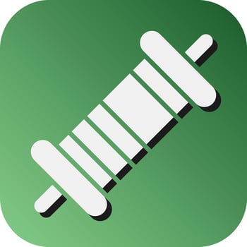 Resistor  Vector Glyph Gradient Background Icon For Personal And Commercial Use.