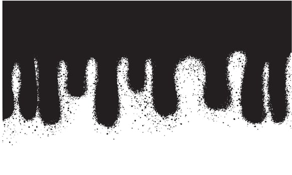 Vector dripping paint. Dripping graffiti spray paint art background.