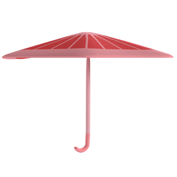 3d Rendering Of Cute Umbrella png