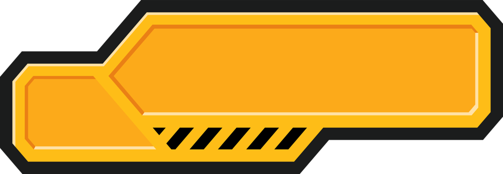 Industrial infographic template with 3 options or steps, warning label sign png
