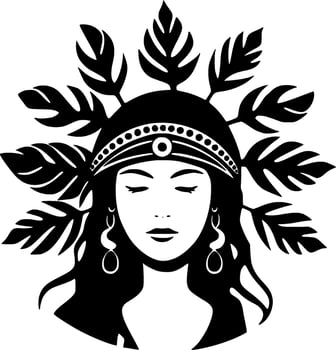 Boho - Minimalist and Flat Logo - Vector illustration