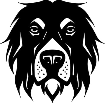 Dog - Black and White Isolated Icon - Vector illustration