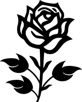 Flower - Minimalist and Flat Logo - Vector illustration