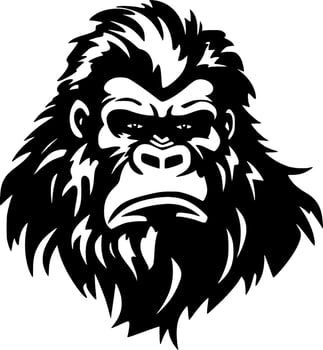 Gorilla - High Quality Vector Logo - Vector illustration ideal for T-shirt graphic