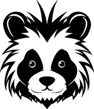 Panda - Minimalist and Flat Logo - Vector illustration
