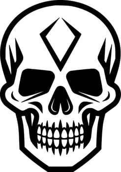 Skull - High Quality Vector Logo - Vector illustration ideal for T-shirt graphic