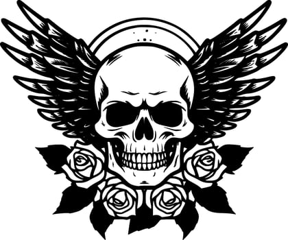 Skull - High Quality Vector Logo - Vector illustration ideal for T-shirt graphic