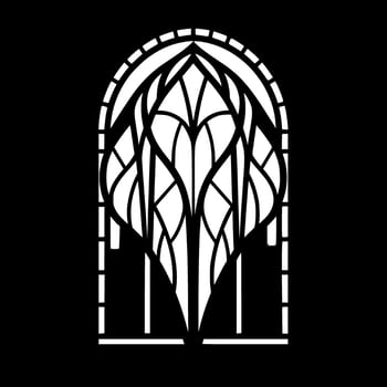 Stained Glass - High Quality Vector Logo - Vector illustration ideal for T-shirt graphic