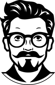 Teacher - Minimalist and Flat Logo - Vector illustration