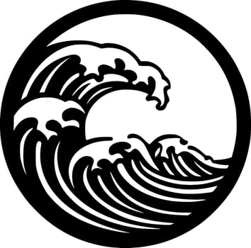Waves - High Quality Vector Logo - Vector illustration ideal for T-shirt graphic