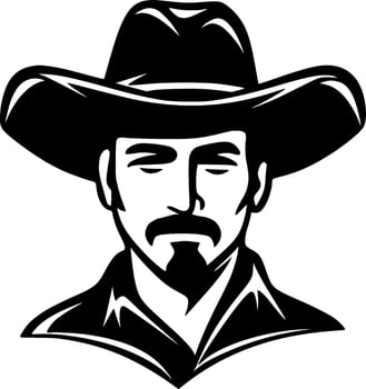 Western, Minimalist and Simple Silhouette - Vector illustration