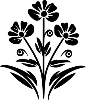 Wildflower - Minimalist and Flat Logo - Vector illustration