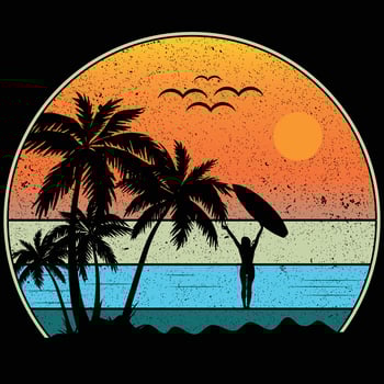 Best Summer t shirt design vector
