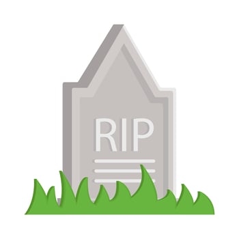 graveyard rip illustration vector