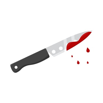 knife blood illustration vector