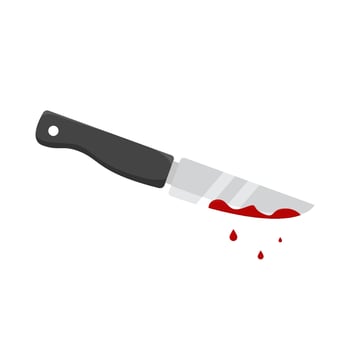 knife blood illustration vector
