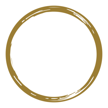 Zen Circle Icon Symbol in Gold Color. Zen Illustration for Logo, Art Frame, Art Illustration, Website or Graphic Design Element. Format PNG